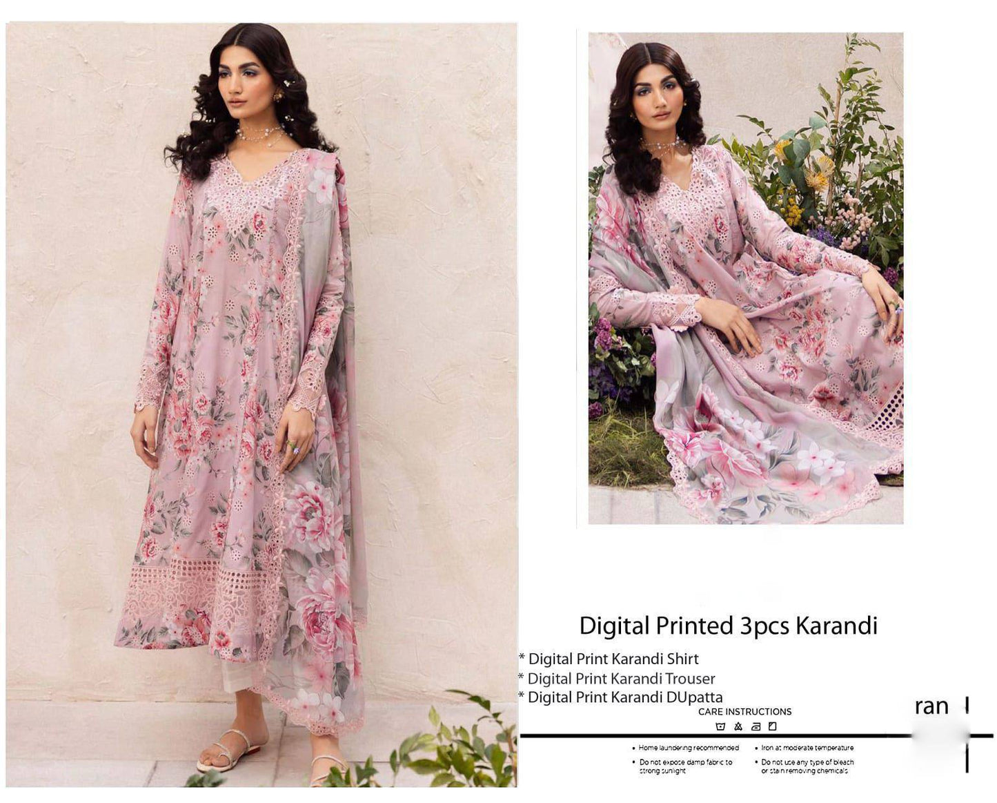 3 Piece Embroidered Unstitched Suit