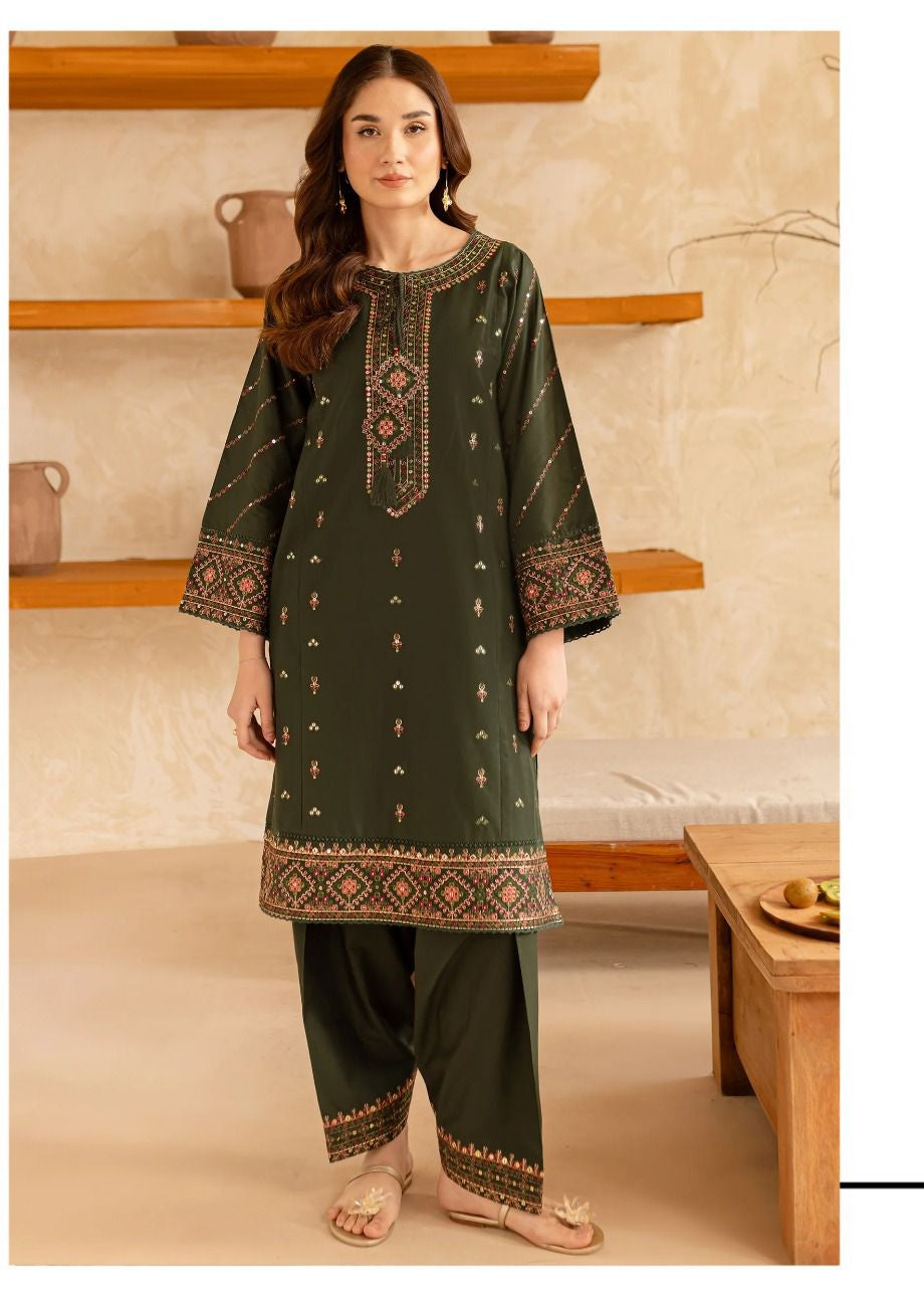 2 Piece Embroidered Unstitched Suit